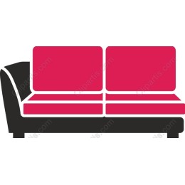 Modern Pink Sofa