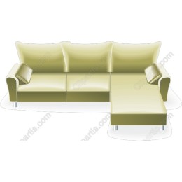 Elegant Couch in Light Green