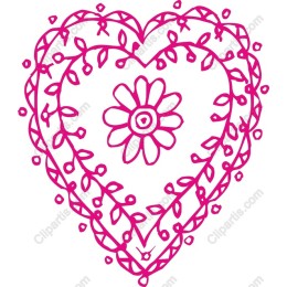 Floral Heart Emblem