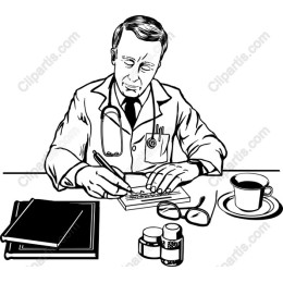 Professional Doctor Writing Prescription