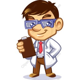 Cheerful Doctor Cartoon