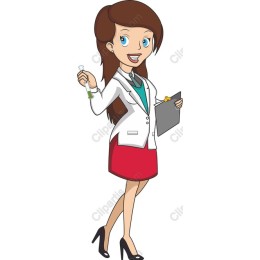 Confident Female Scientist
