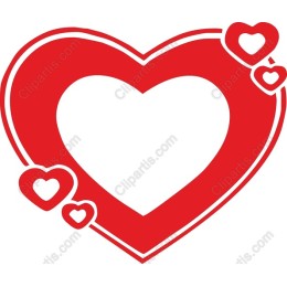 Red Heart with Mini Hearts