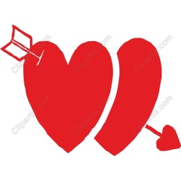 Red Heart with Arrows