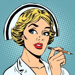 Retro Nurse Pop Art