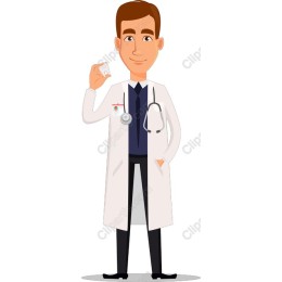 Friendly Cartoon Doctor