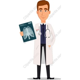 Doctor with X-ray