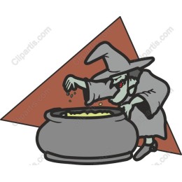 Whimsical Witch at Cauldron