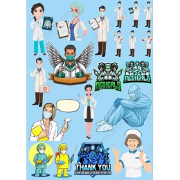 Medical Professionals Clipart Set