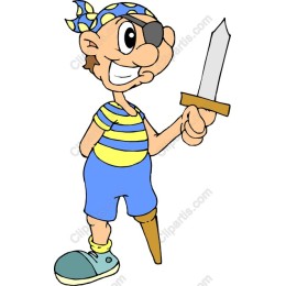 Cheerful Pirate Character