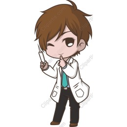 Charming Cartoon Scientist Character