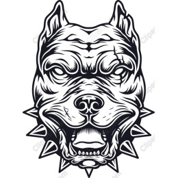 Fierce Pitbull Head