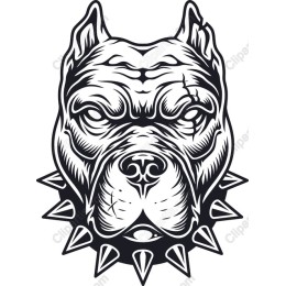 Fierce Pit Bull Head