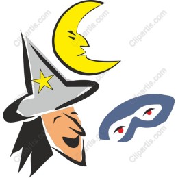 Whimsical Wizard and Moon