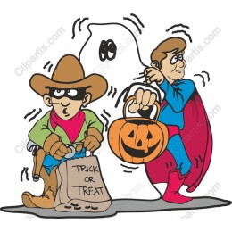 Halloween Trick-or-Treat Adventure : Cowboy & Superhero