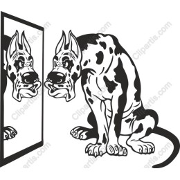 Reflective Great Dane