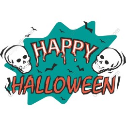 Happy Halloween with Skulls