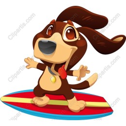 Surfing Pup