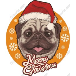 Merry Christmas Pug