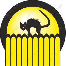 Sinister Black Cat Halloween