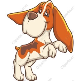 Playful Cartoon Dog