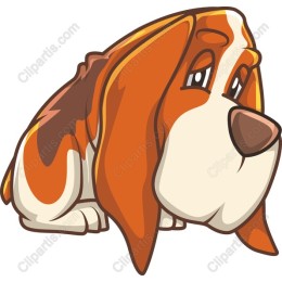 Charming Cartoon Hound Dog
