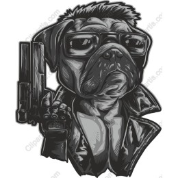 Pug with Attitude