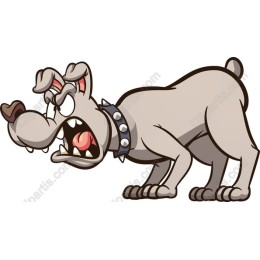 Fierce Cartoon Bulldog