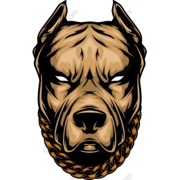 Fierce Pitbull Head