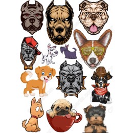 Vibrant Dog Clipart Bundle - 12 Unique