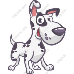 Playful Cartoon Dog