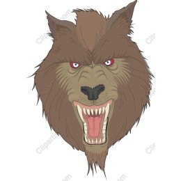 Fierce Wolf Head