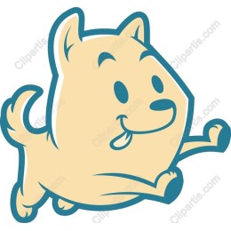 Cheerful Cartoon Dog