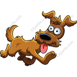 Playful Cartoon Dog