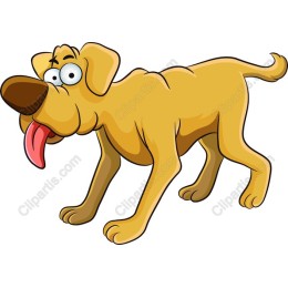 Playful Cartoon Dog