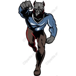 Muscular Canine Superhero