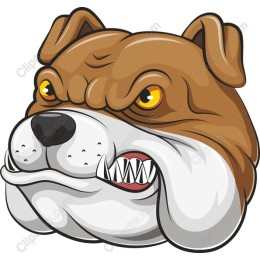 Fierce Bulldog Head