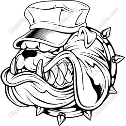 Fierce Bulldog Head