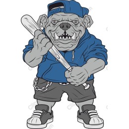 Edgy Bulldog Character