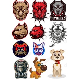Pitbull and Bulldog Set