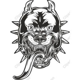 Fierce Pitbull Skull
