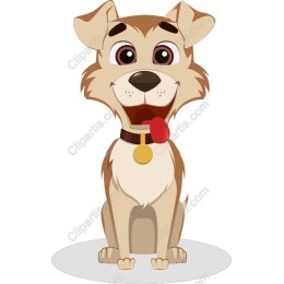 Playful Cartoon Dog