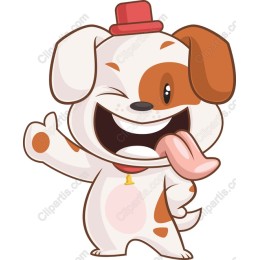 Playful Cartoon Dog