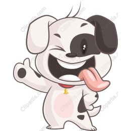 Playful Cartoon Dog