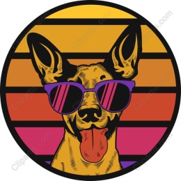 Retro Sunglasses Dog