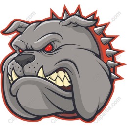 Fierce Bulldog Head