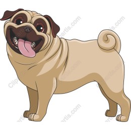Pug - Playful Art