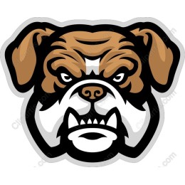 Fierce Bulldog Head