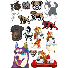 Dog Clipart Set - A Fun Collection of Canine