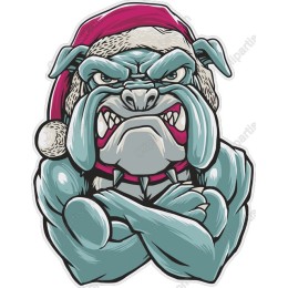 Fierce Bulldog Santa